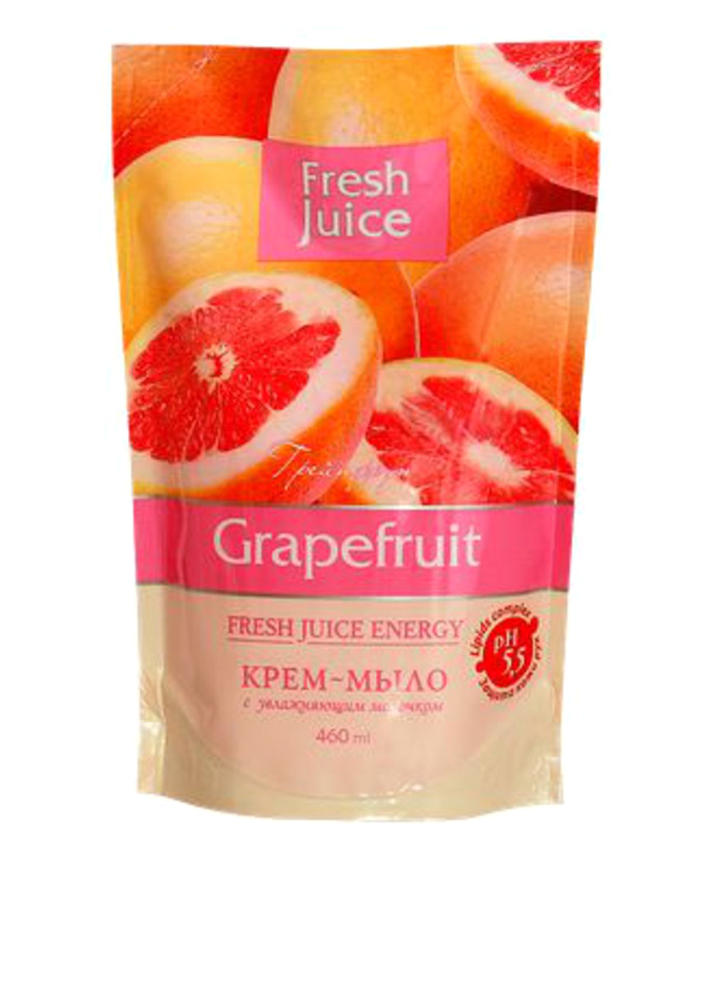 Крем-мило із зволожуючим молочком "Грейпфрут" Cream-Soap Grapefruit (дой-пак) 460 мл Fresh Juice (88097002)
