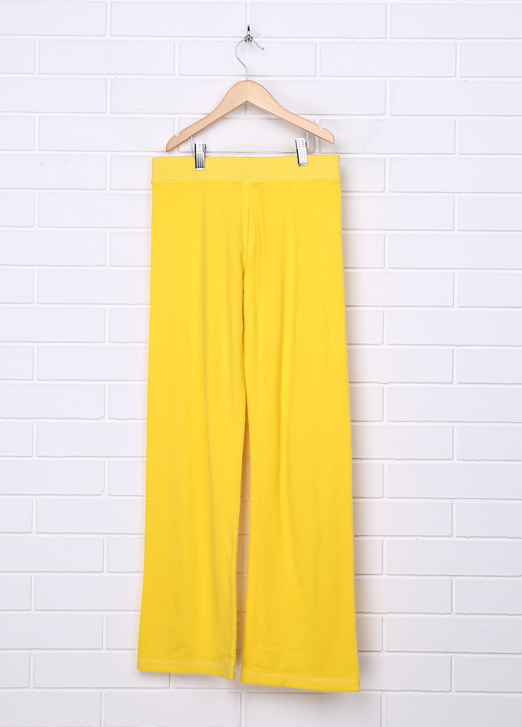 Желтые спортивные демисезонные прямые брюки Juicy Couture