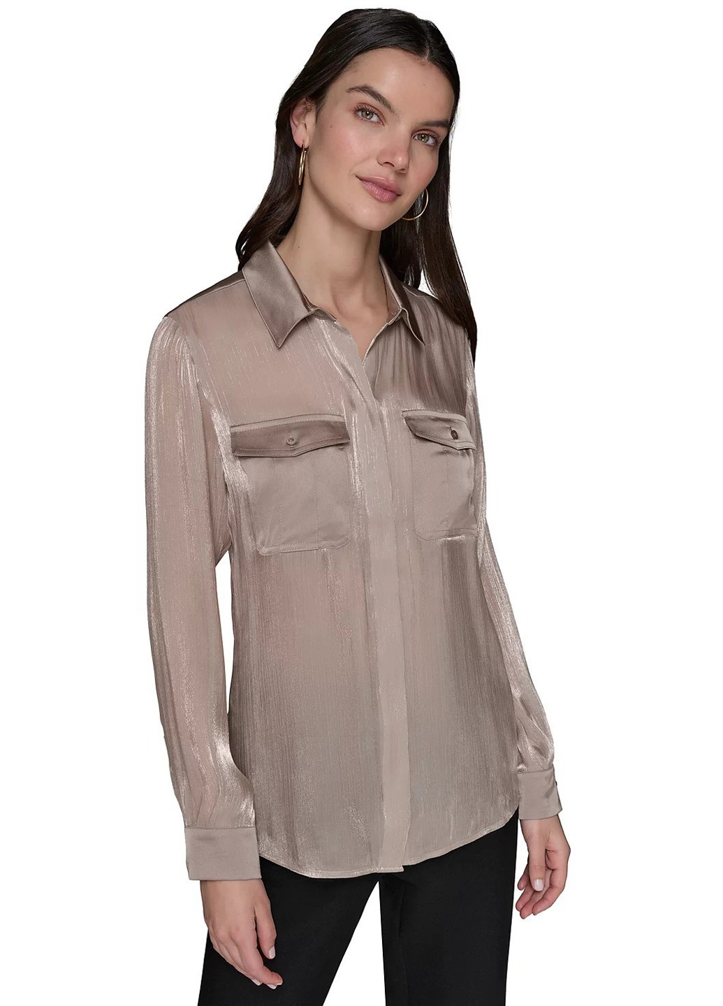 Коричнева блузка Karl Lagerfeld