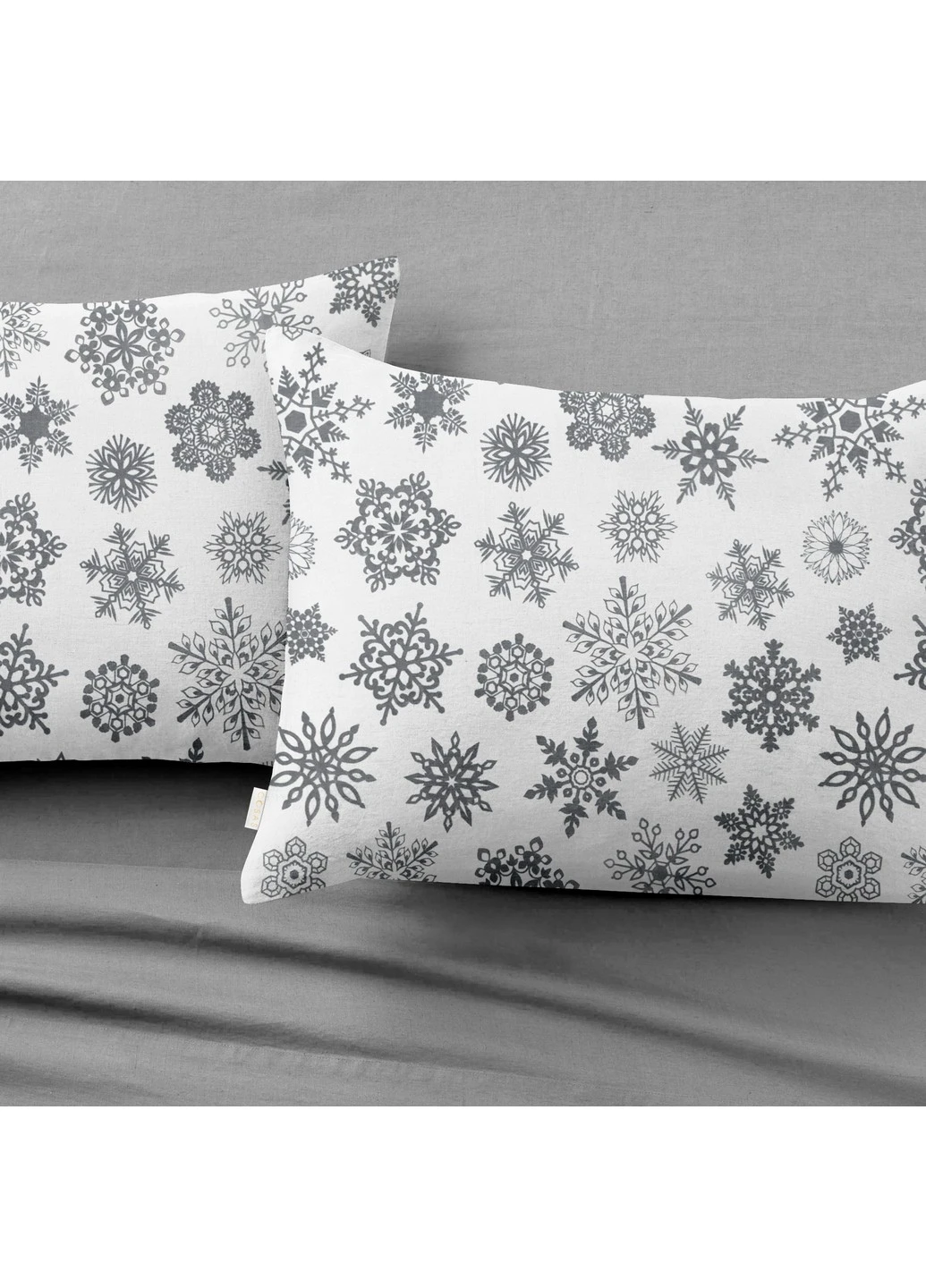 Комплект подросткового постельного белья RANFORS GREY SNOWFLAKES GREY (наволочка 50х70 - 1 шт и пододеяльник 160х220) Cosas (251370442)