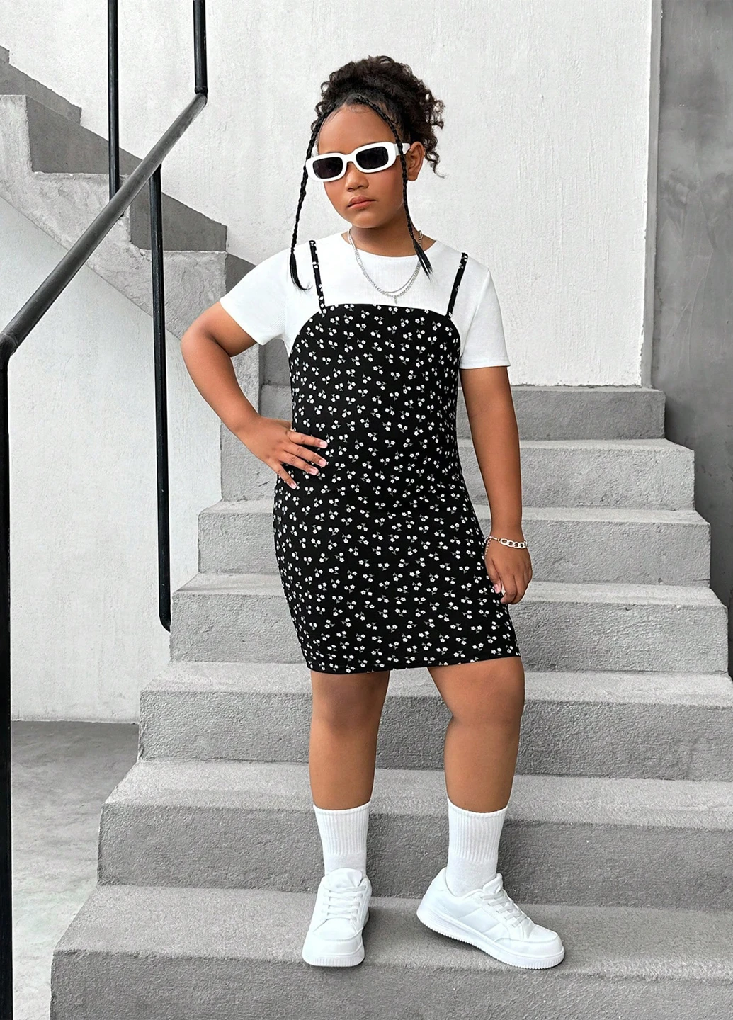 Чорна сукня SHEIN (344453763)