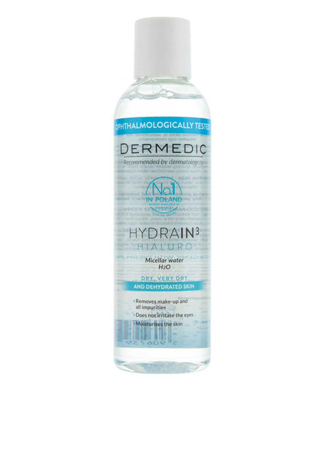 Мицеллярная жидкость Hydrain 3, 200 мл Dermedic (80603892)