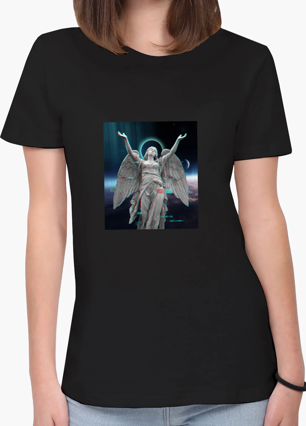 Футболка женская Ангел Ренессанс (Angel Renaissance) (8976-1592) XXL MobiPrint - (227212241)
