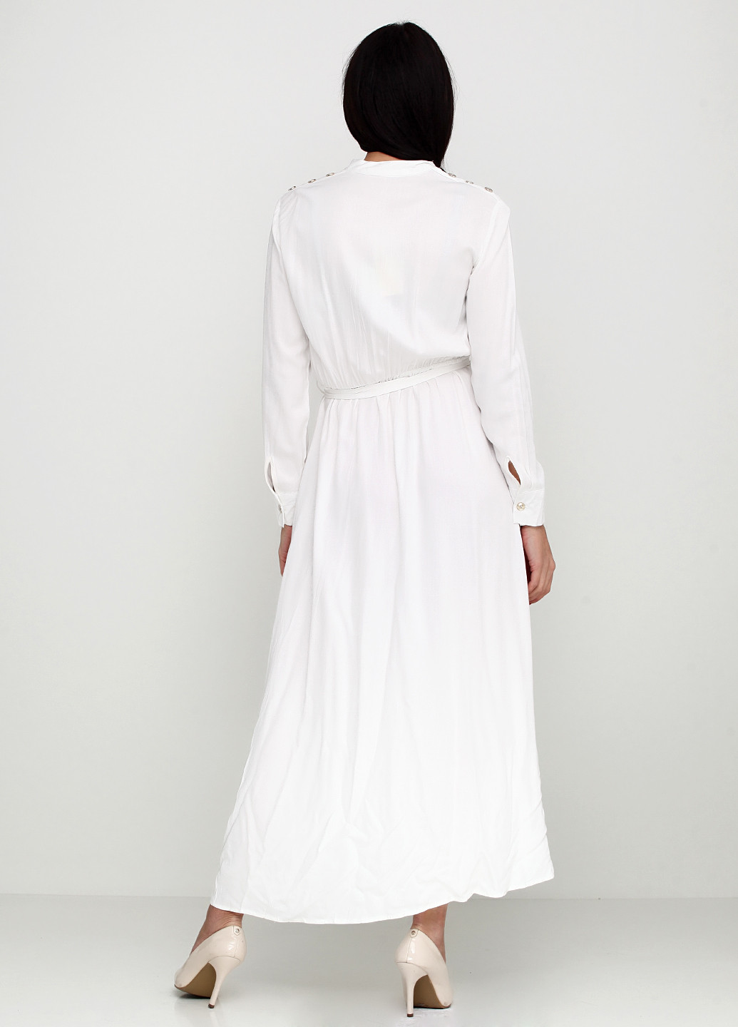 Білий кежуал сукня Samar однотонна