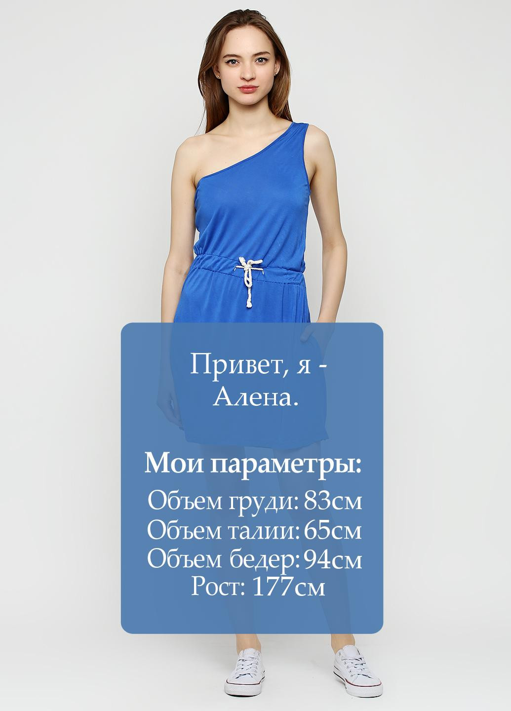 Синя кежуал сукня Matix однотонна