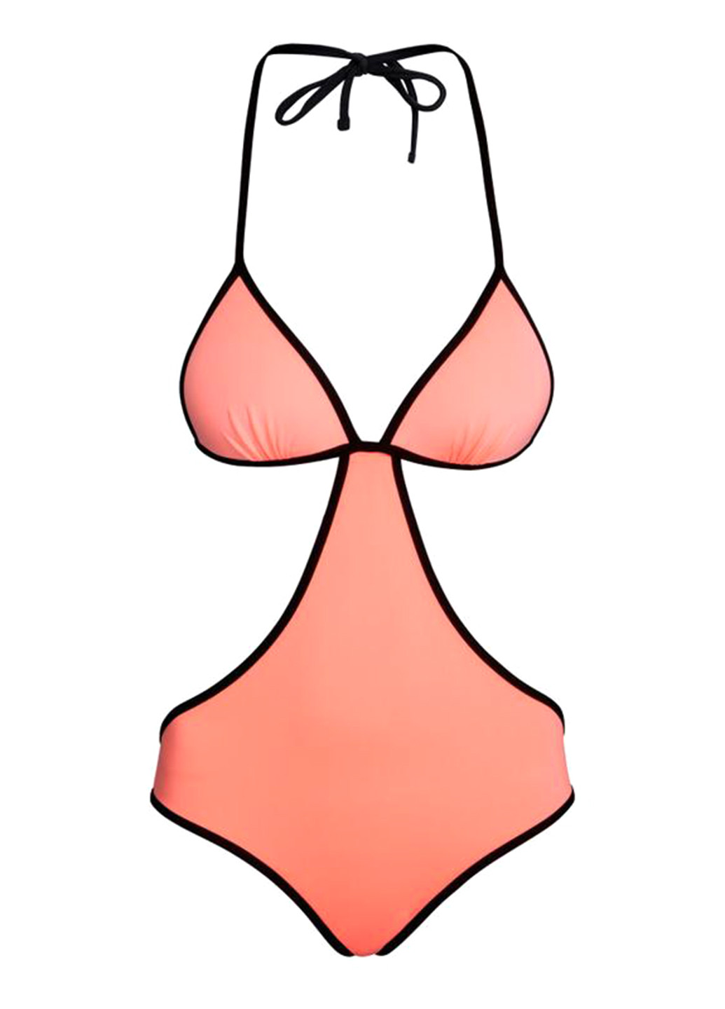 Рожевий літній купальник суцільний H&M