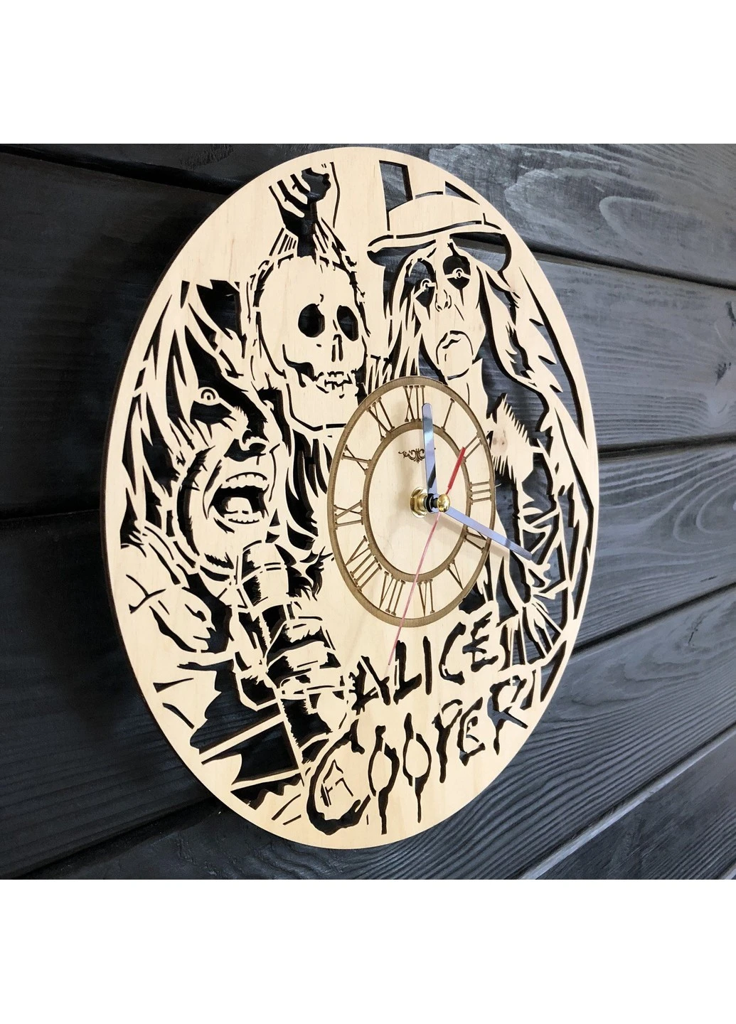 Концептуальний настінний годинник в інтер`єр «Alice Cooper» 7Arts (253566147)