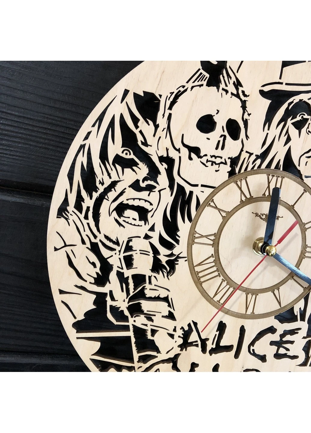 Концептуальний настінний годинник в інтер`єр «Alice Cooper» 7Arts (253566147)