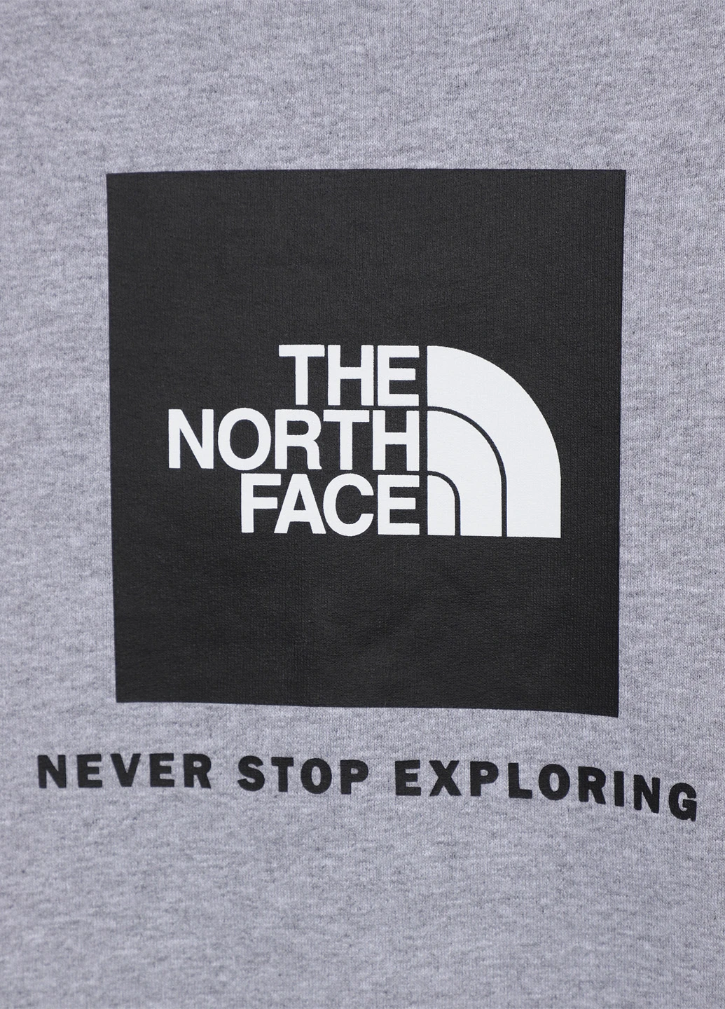 Серый свитшот The North Face логотип без декора (327373787)