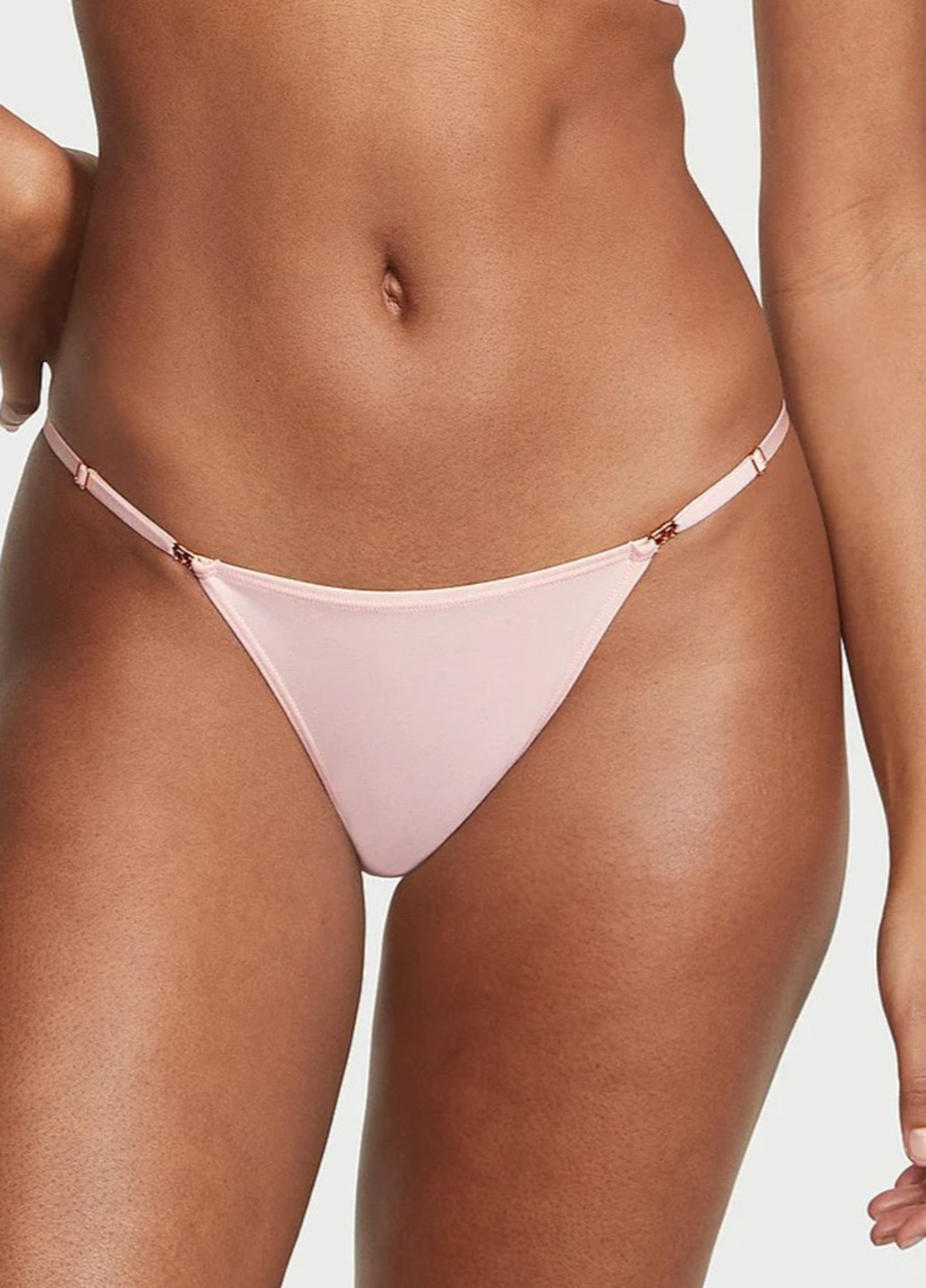 Пудровый демисезонный комплект (бюстгальтер, трусики) Victoria's Secret