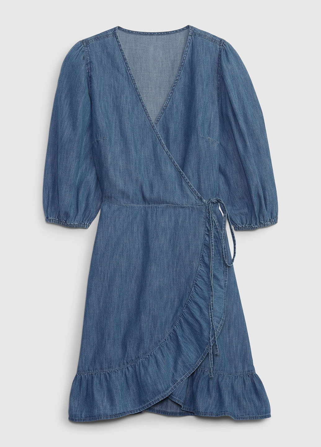 Синя джинсова сукня на запах Gap варенка