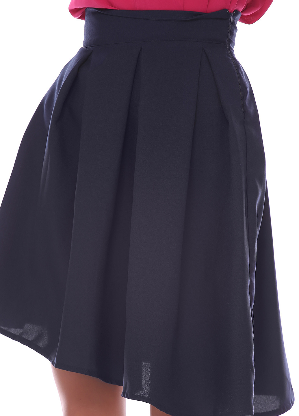 Синяя кэжуал однотонная юбка ANVI с высокой талией