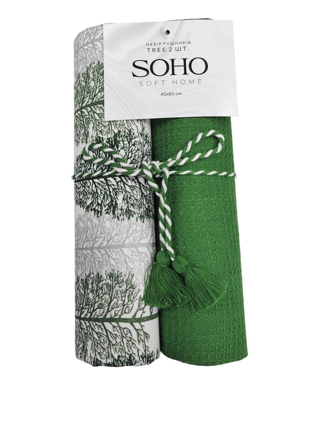 Полотенце (2 шт.), 40х60 см Soho колор блок комбинированный
