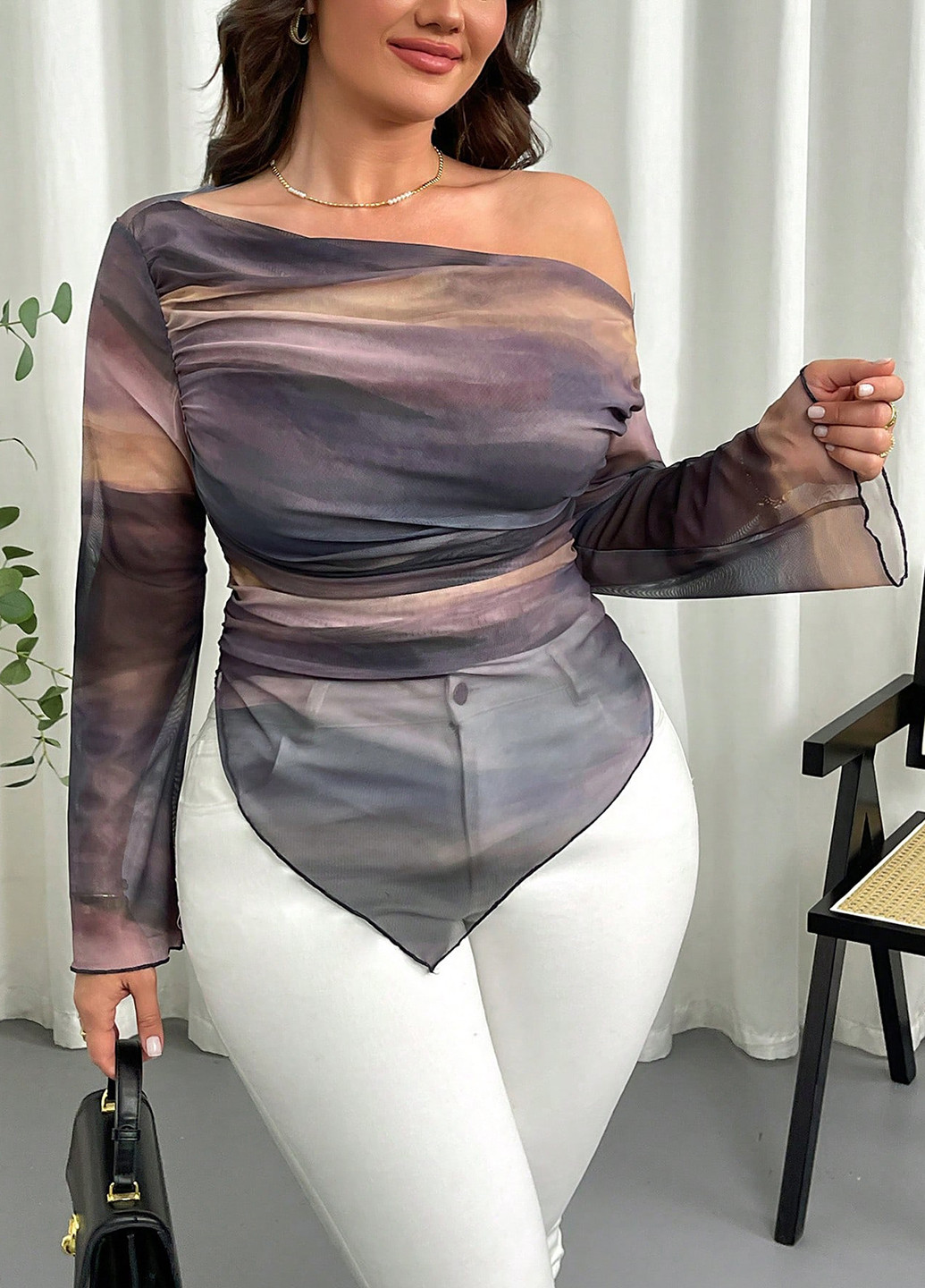 Комбінована блуза SHEIN