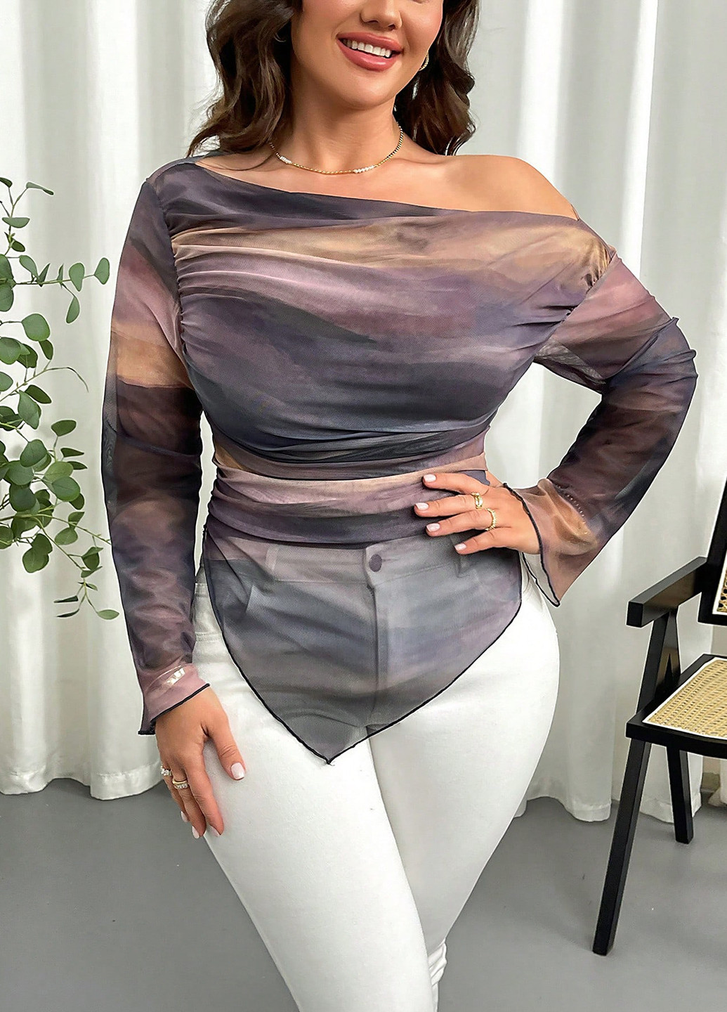 Комбінована блуза SHEIN