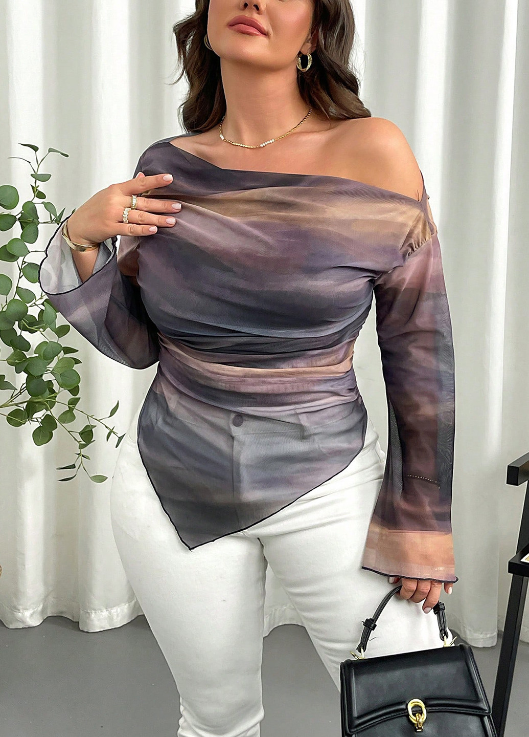 Комбінована блуза SHEIN