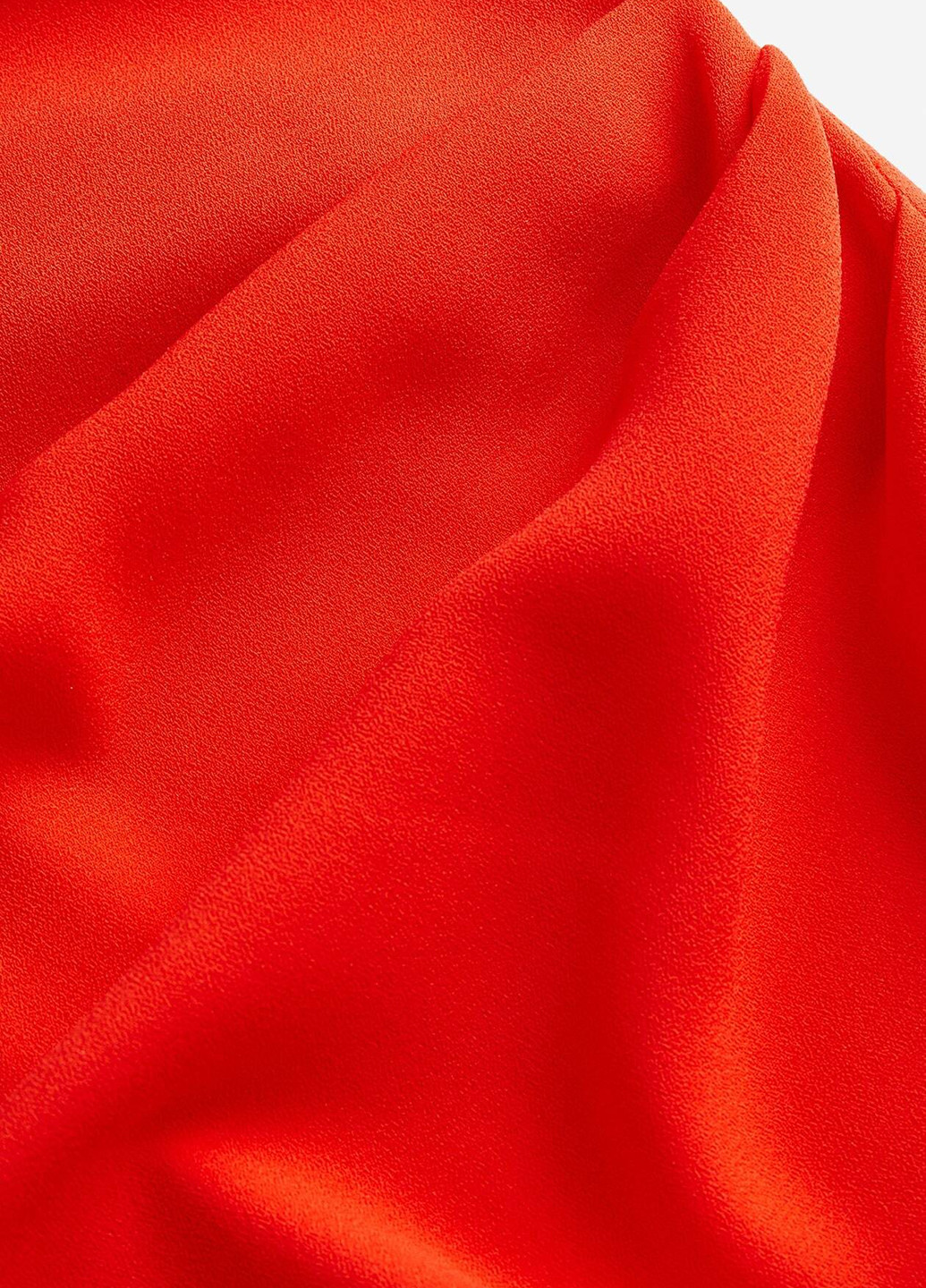 Красное кэжуал платье а-силуэт H&M однотонное