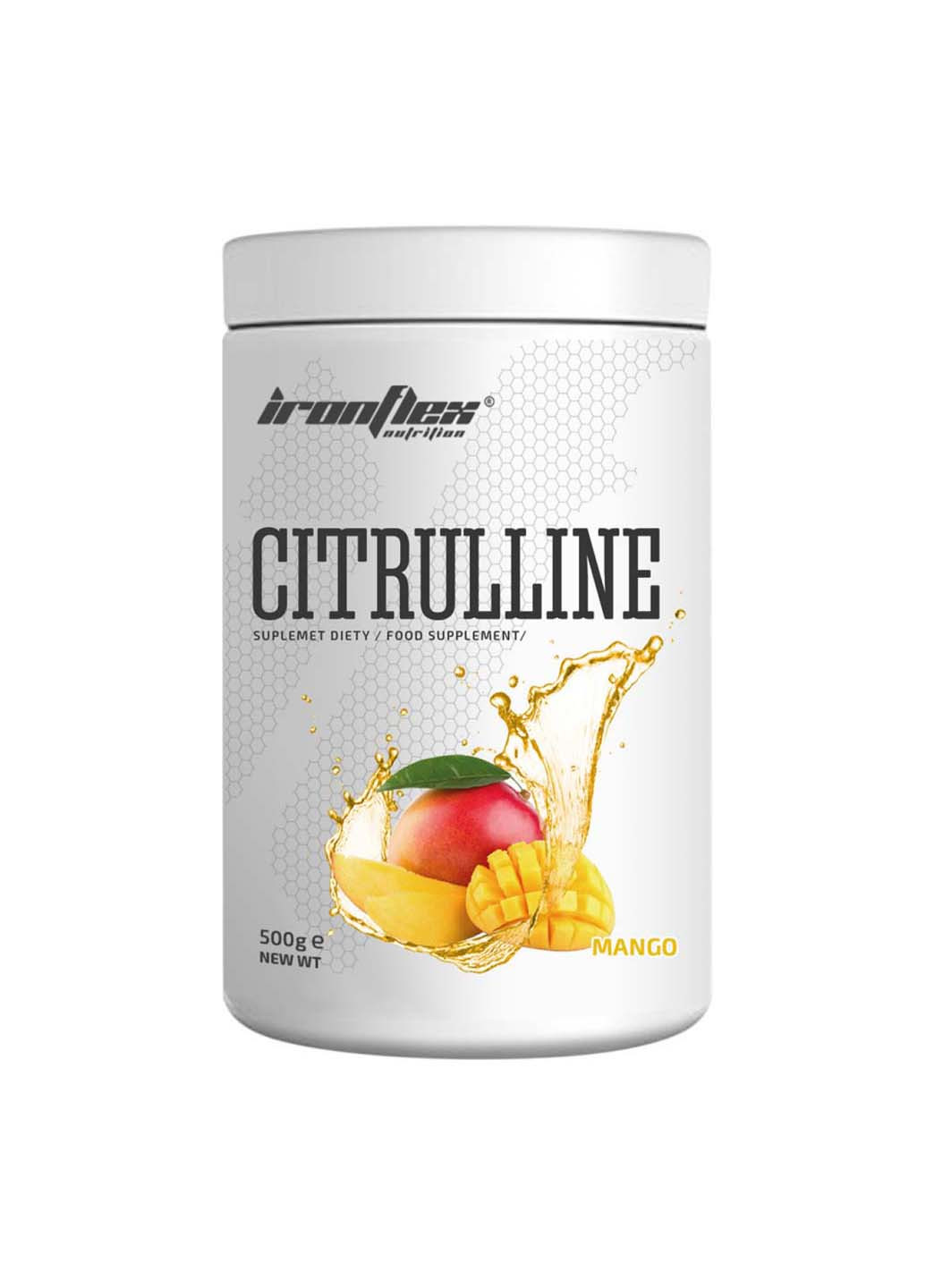 Цитруллин для спорта Citrulline 500 г 200 servings Mango Ironflex (253397649)