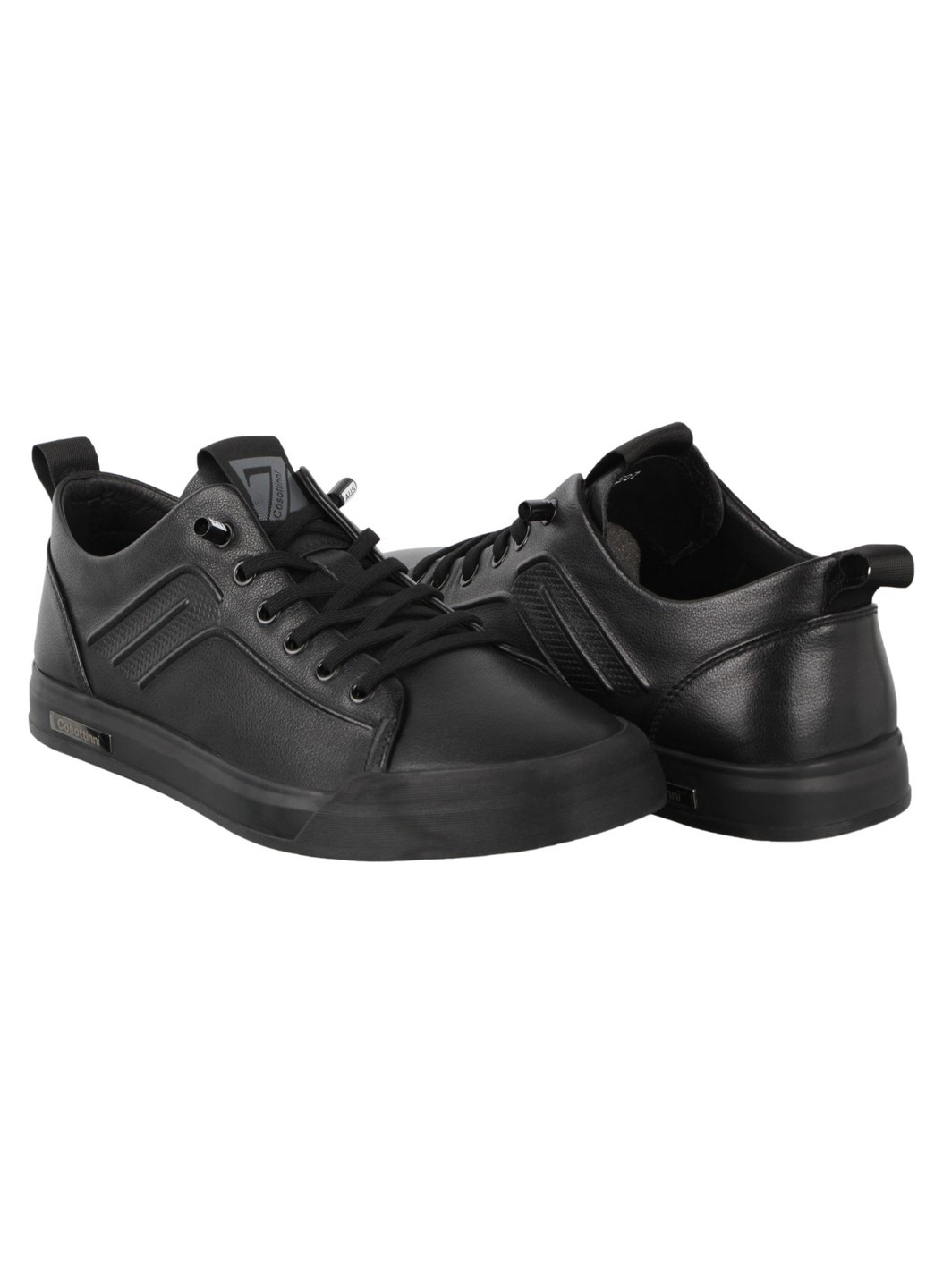 Черные демисезонные мужские кроссовки 198365 Cosottinni