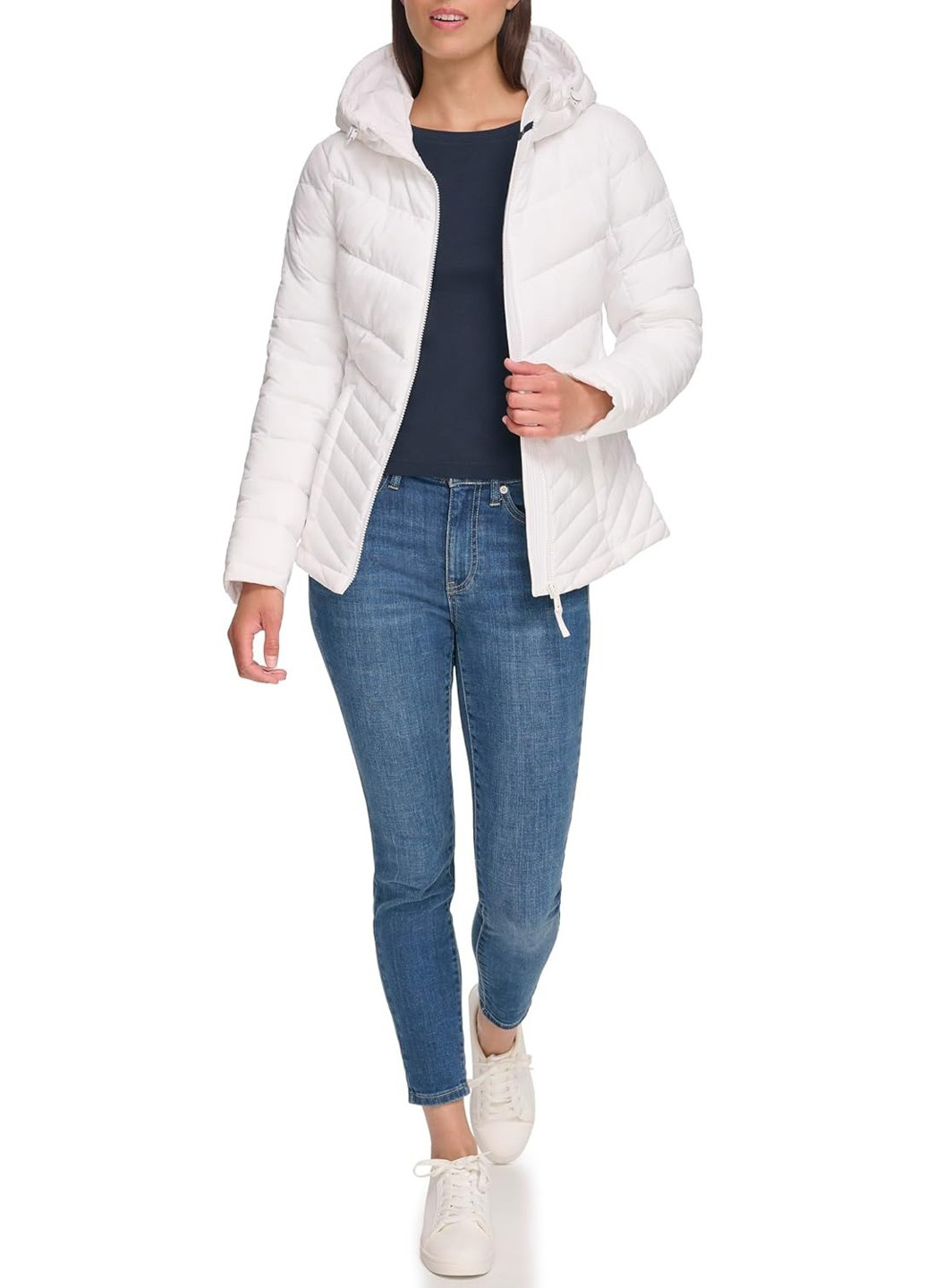 Біла демісезонна куртка Tommy Hilfiger