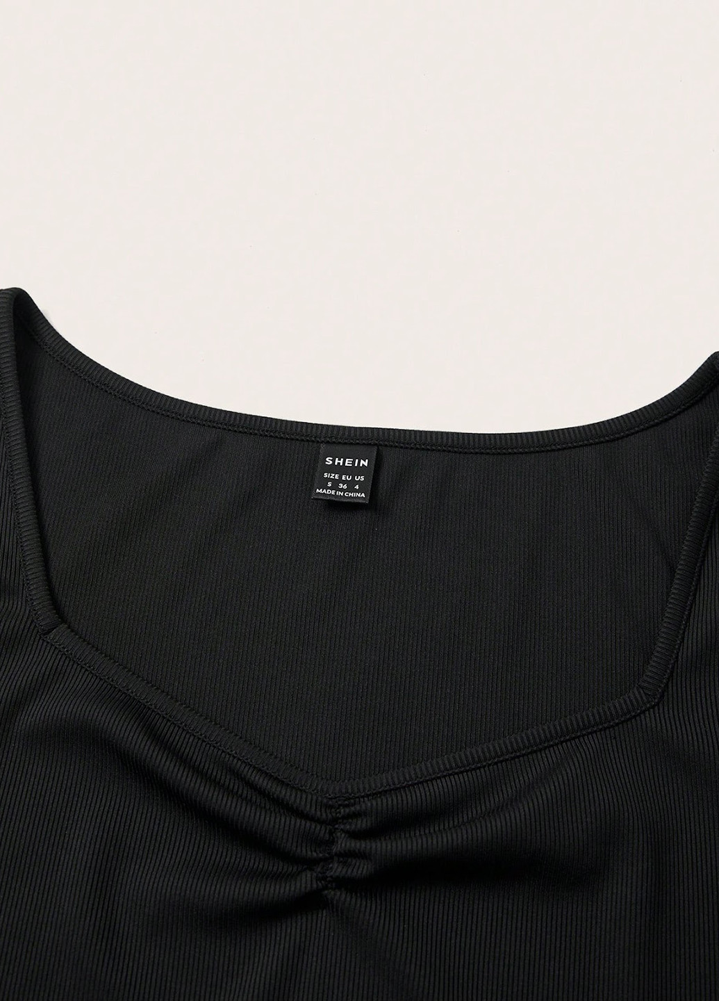 Черное кэжуал платье платье-футболка, силуэтная SHEIN однотонное