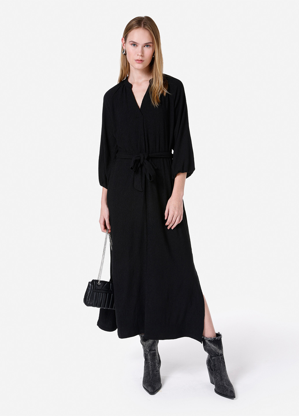 Чорна кежуал сукня Colin's однотонна