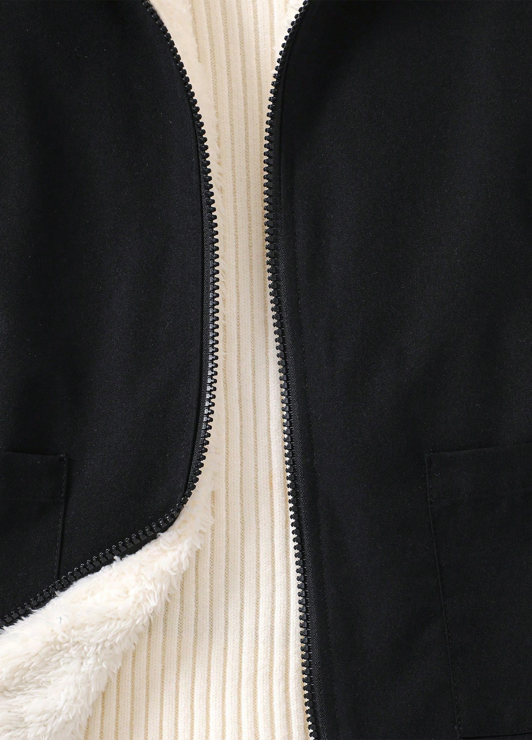 Черная демисезонная куртка SHEIN