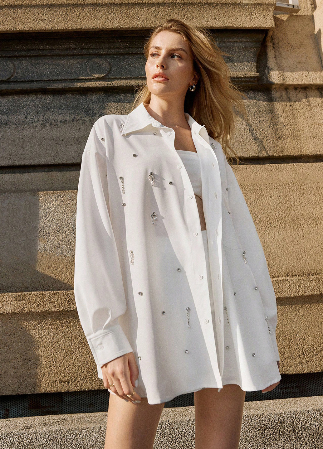 Белая блуза SHEIN