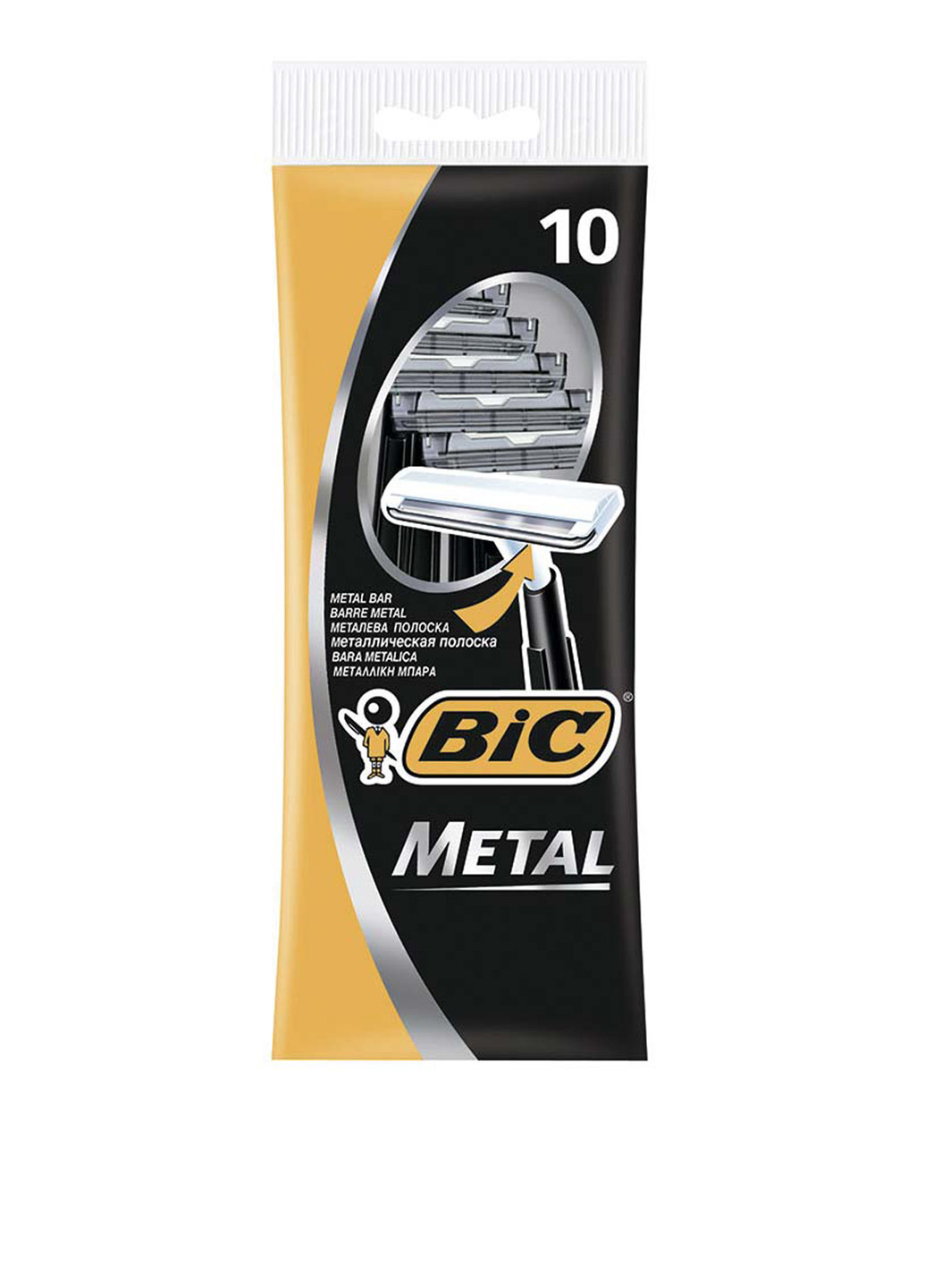 Станок для бритья, Metal, 10 шт Bic (69674838)