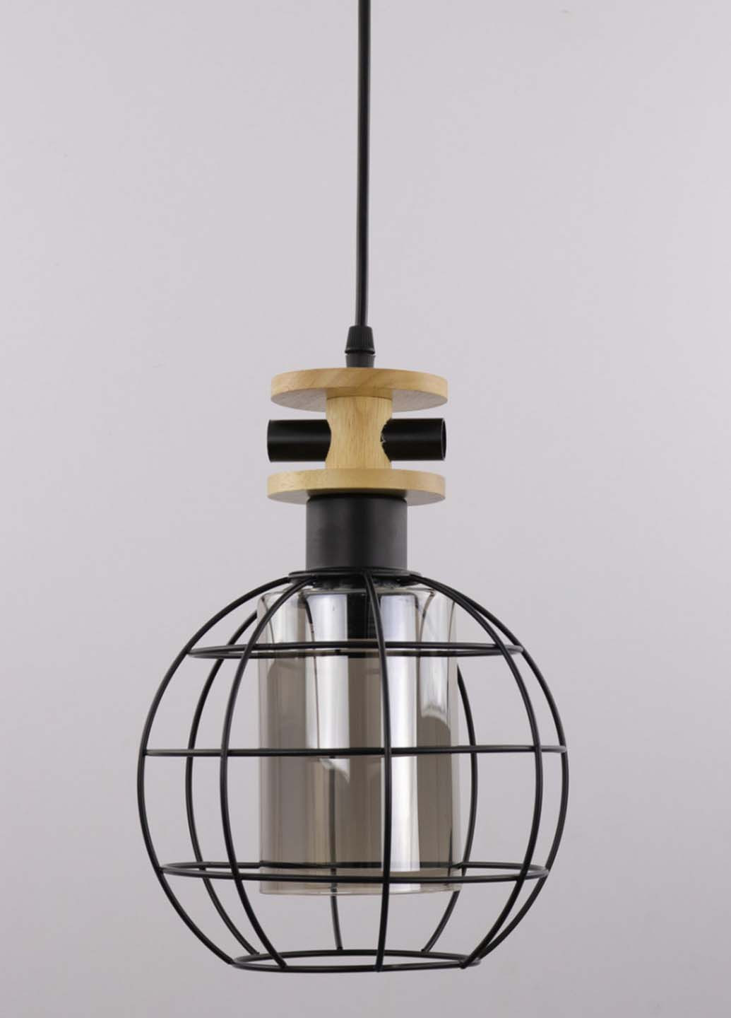 Люстра стельова підвісна в стилі LOFT (лофт) 12166/1-big-gr Чорний 35х19х19 см. Handmade (234538218)