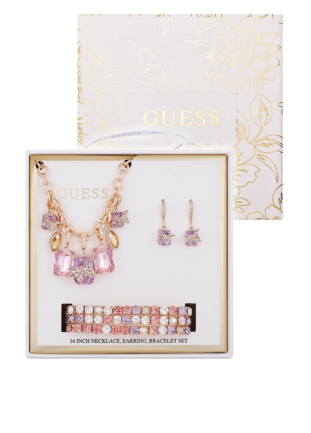 Комплект украшений (ожерелье, браслет, серьги) Guess (337172114)