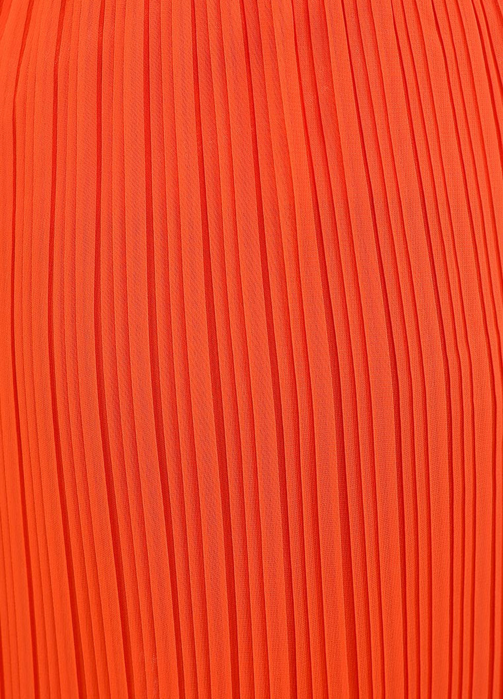 Оранжевая кэжуал однотонная юбка Top Secret макси