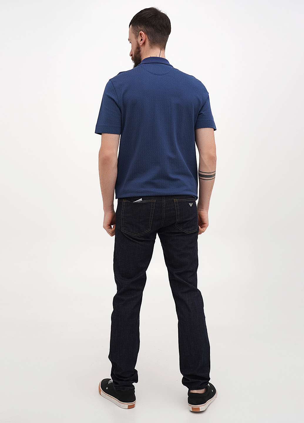 Синие демисезонные регюлар фит джинсы Giorgio Armani