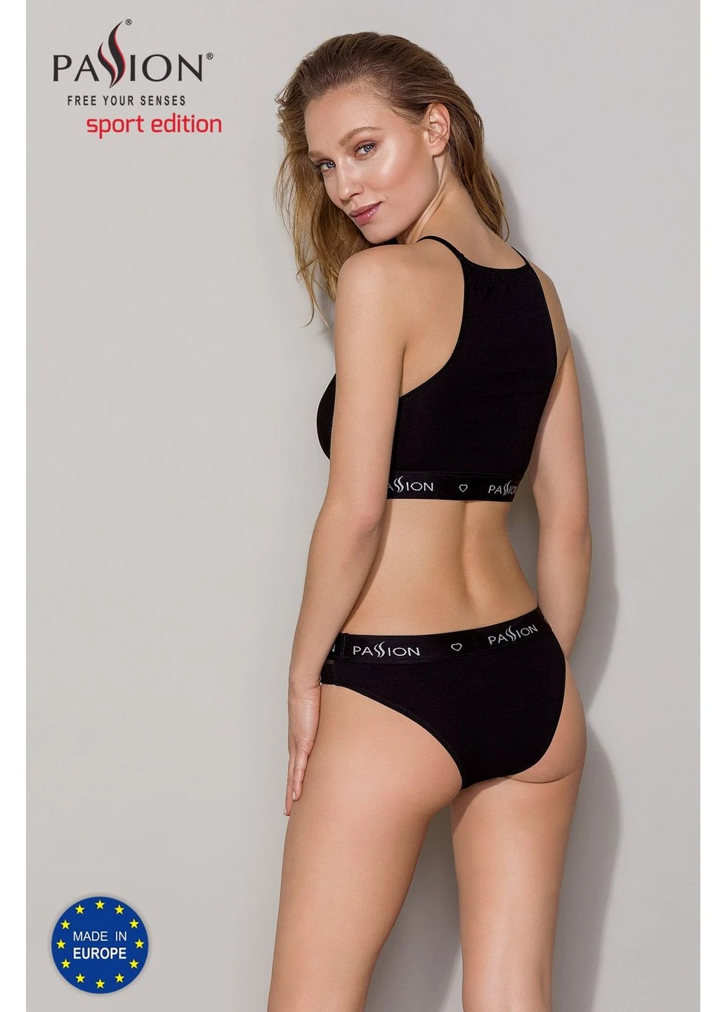 Спортивний топ з прозорою вставкою PS006 TOP white, size XL Passion (255615034)