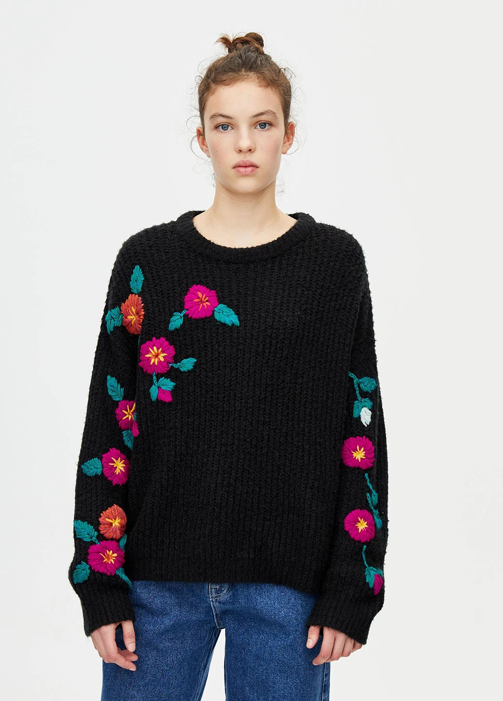 Чорний демісезонний джемпер джемпер Pull & Bear
