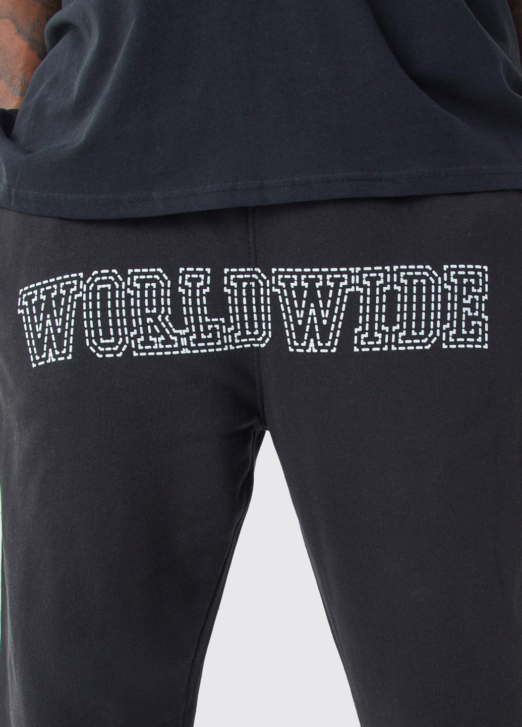 Черные спортивные демисезонные зауженные брюки Boohoo