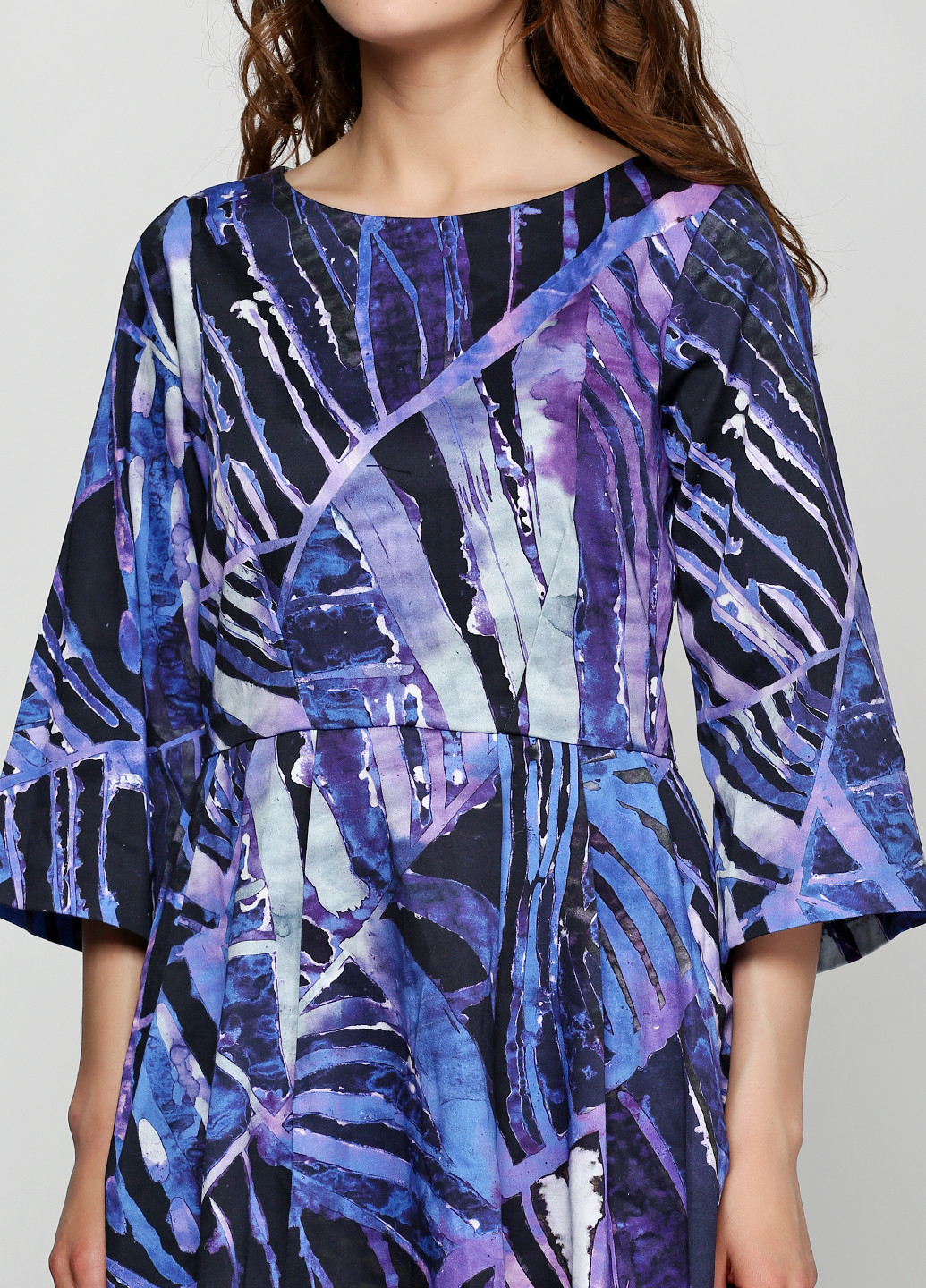 Фіолетова кежуал платье Closet з абстрактним візерунком