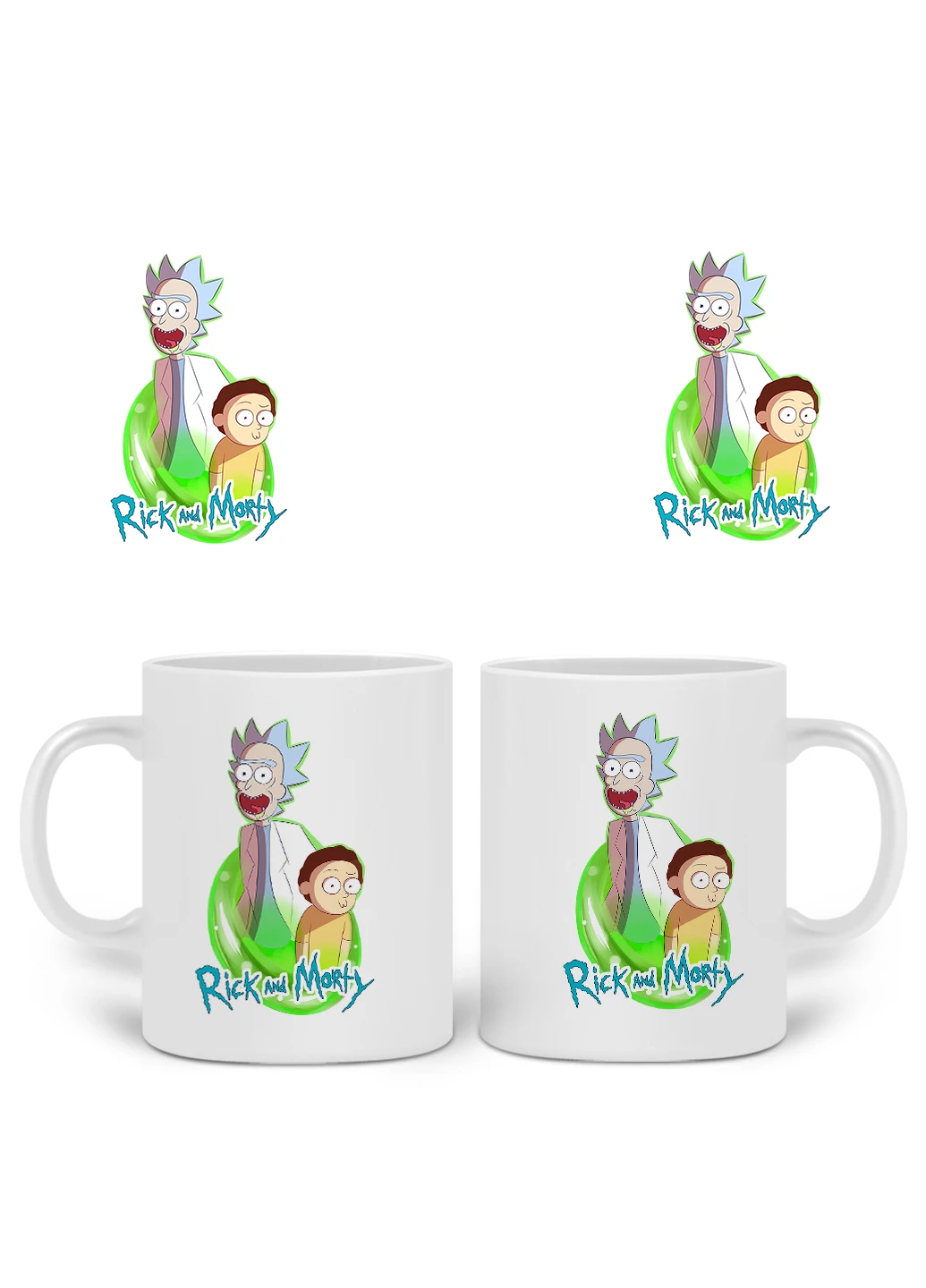 Кружка Рік і Морті (Rick and Morty) 330 мл горнятко керамічне (20259-1230) MobiPrint (219778297)