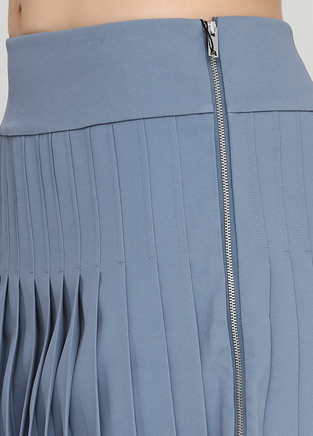 Серо-синяя кэжуал однотонная юбка DKNY плиссе