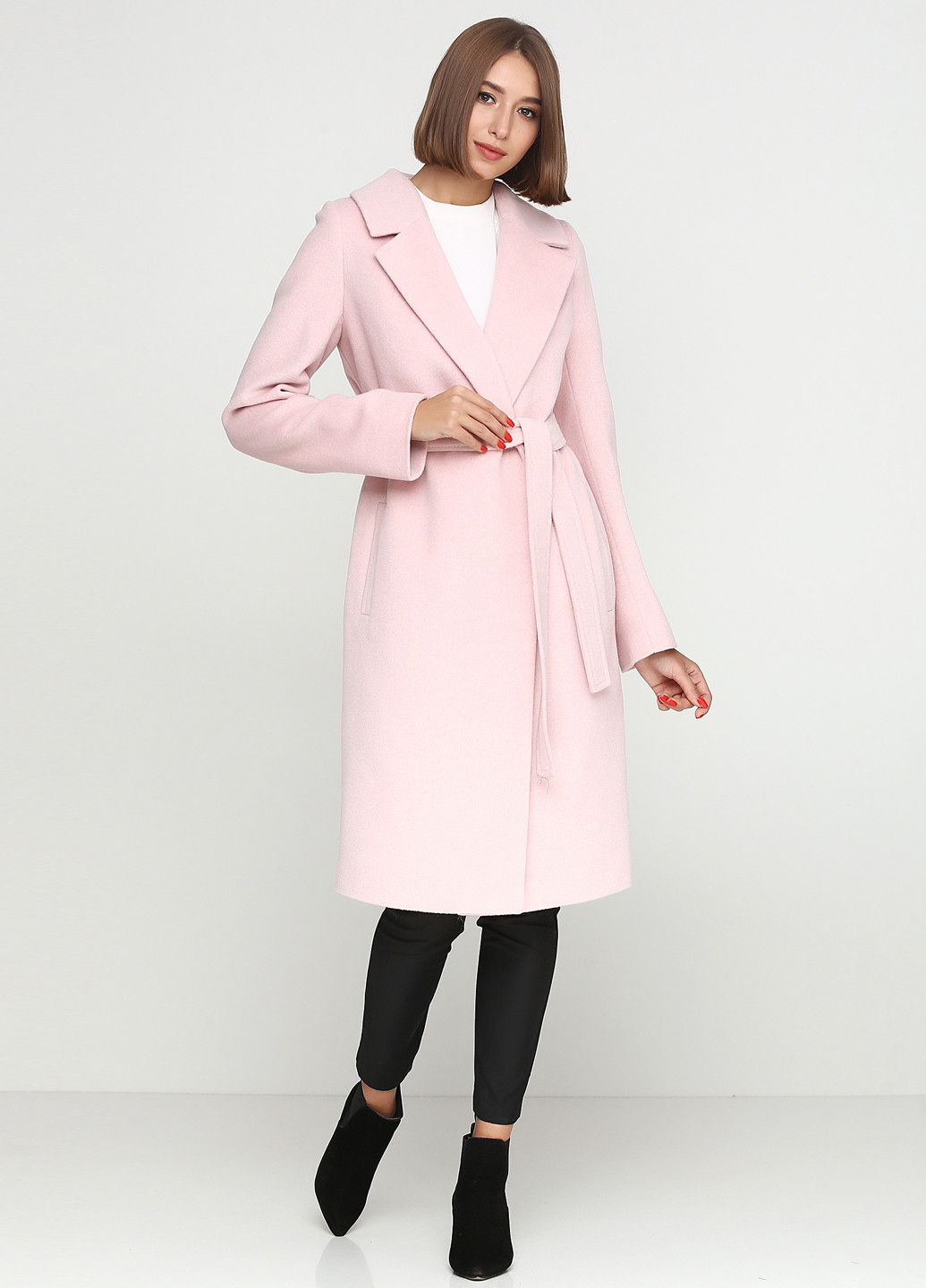 Розовое демисезонное Пальто Florens