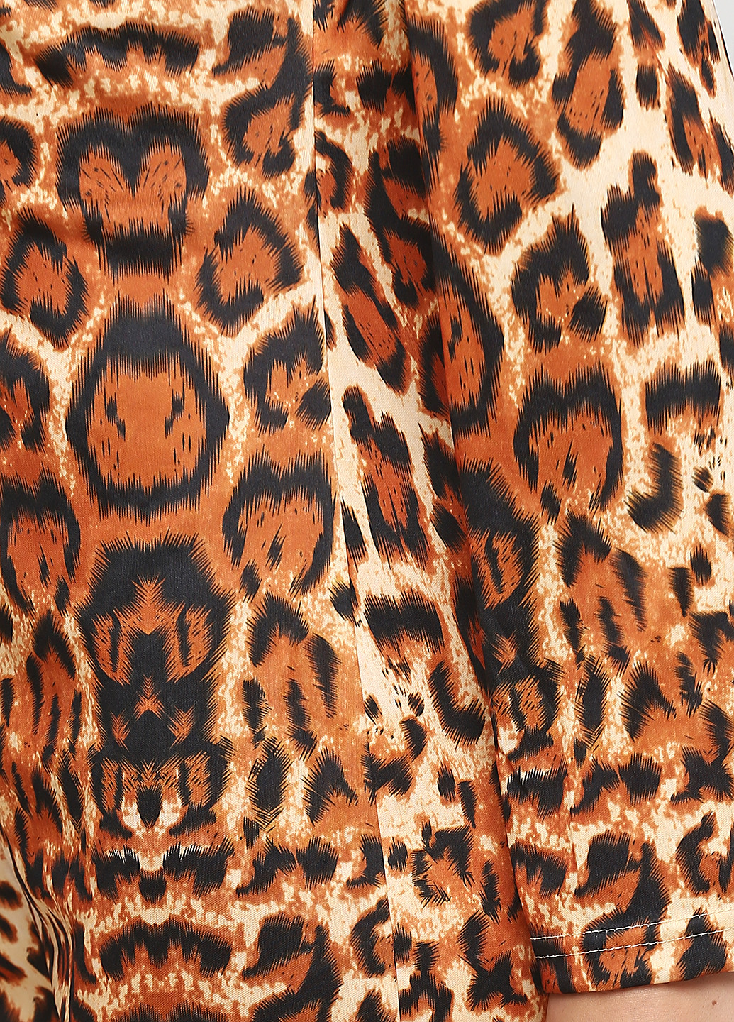 Комбинезон 9th Avenue комбинезон-брюки леопардовый коричневый кэжуал полиэстер