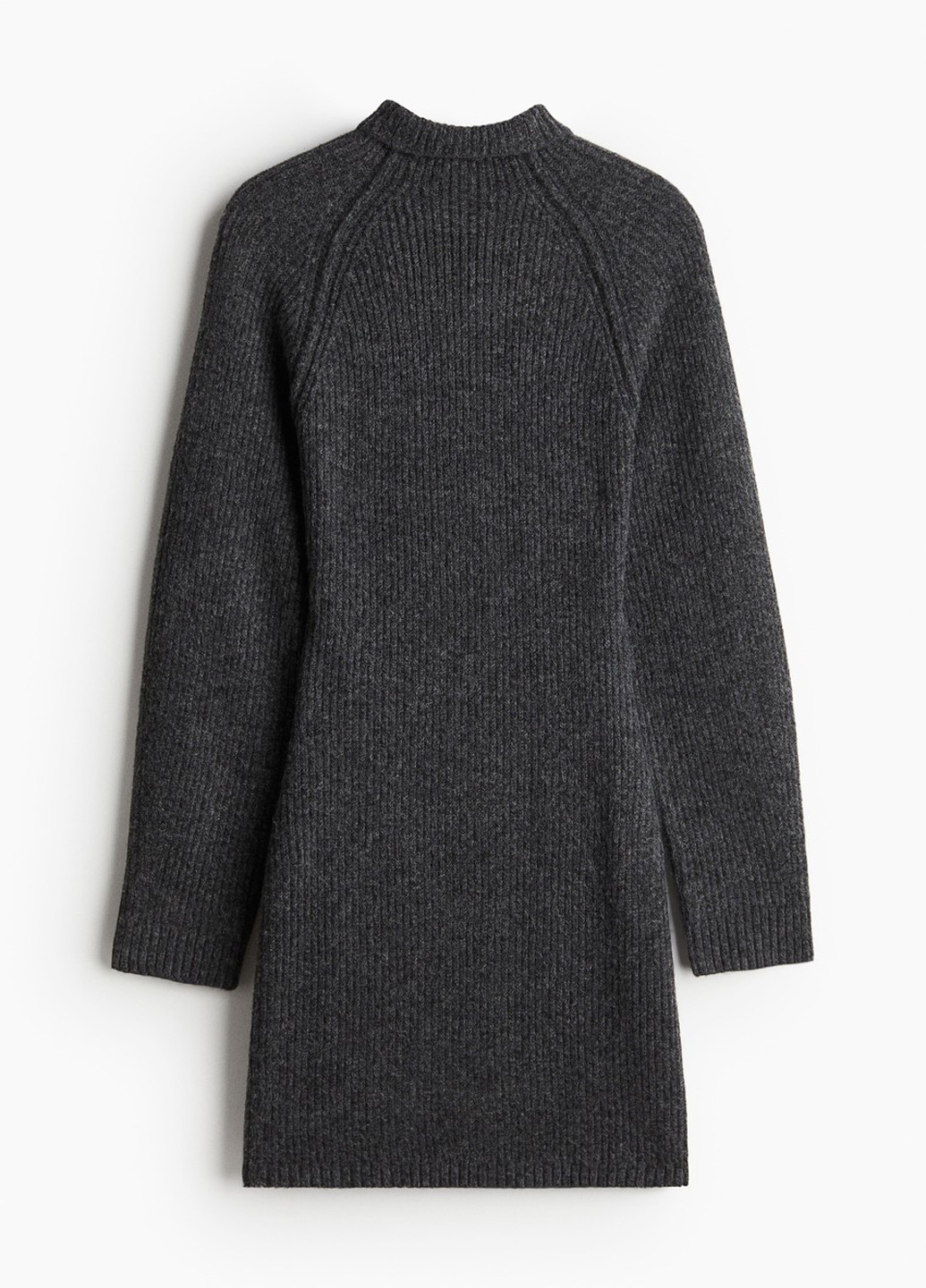 Темно-сіра кежуал сукня сукня светр H&M меланжева