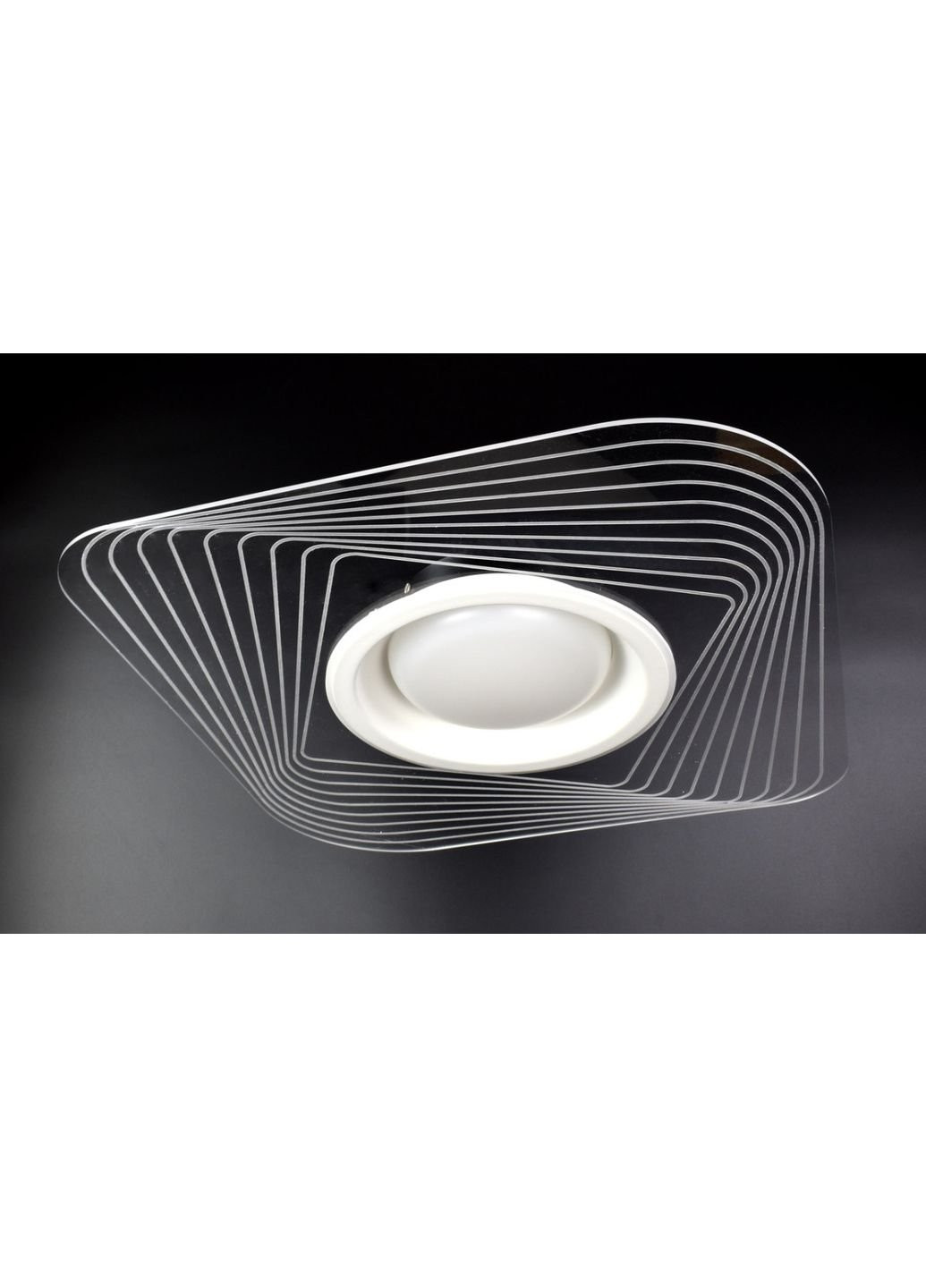 Люстра стельова LED з пультом 1710/500 Чорний 7х49х49 см. Sunnysky (253629708)