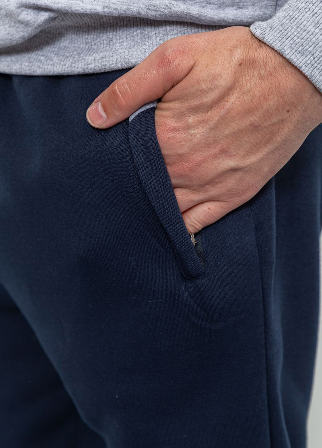 Темно-синие спортивные, кэжуал демисезонные джоггеры брюки Ager