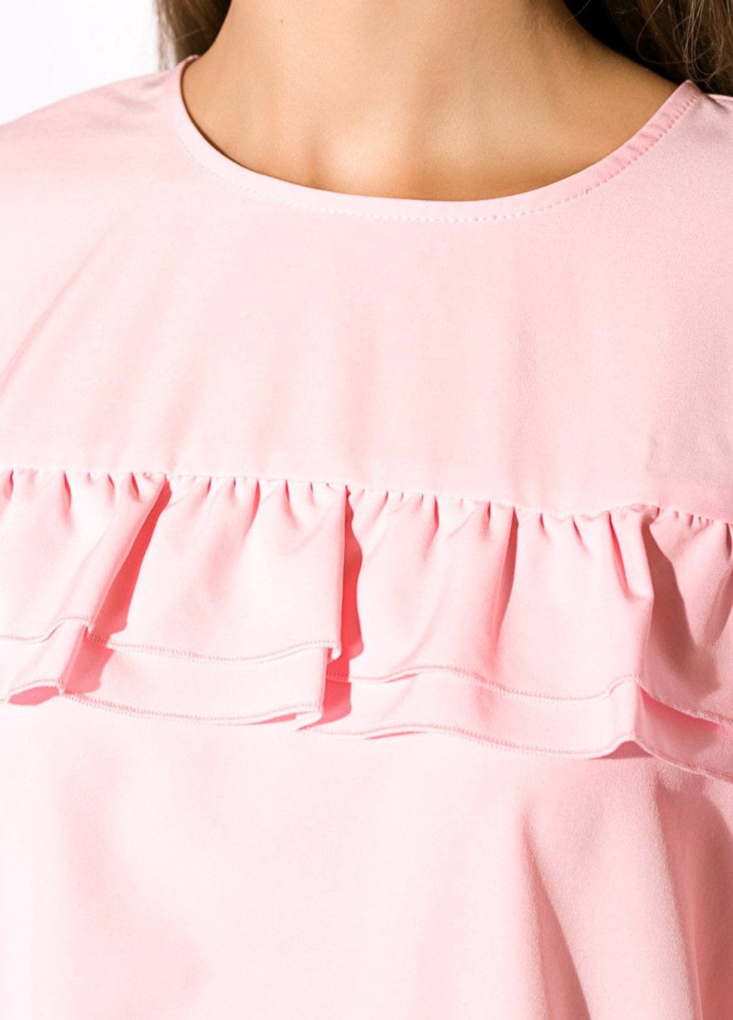 Светло-розовая демисезонная блуза Time of Style