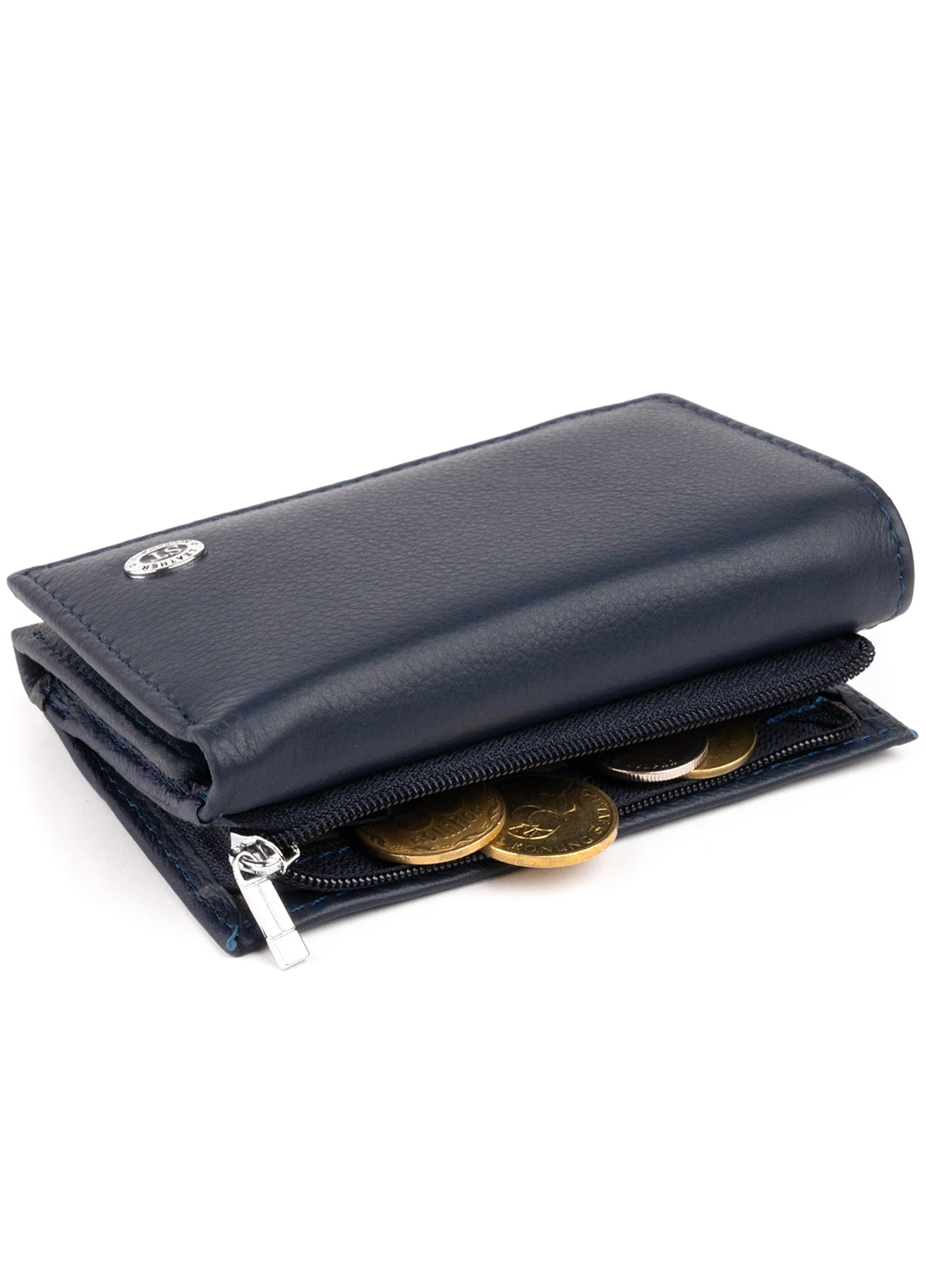 Жіночий шкіряний гаманець 12х7,5х2,5 см st leather (252129893)