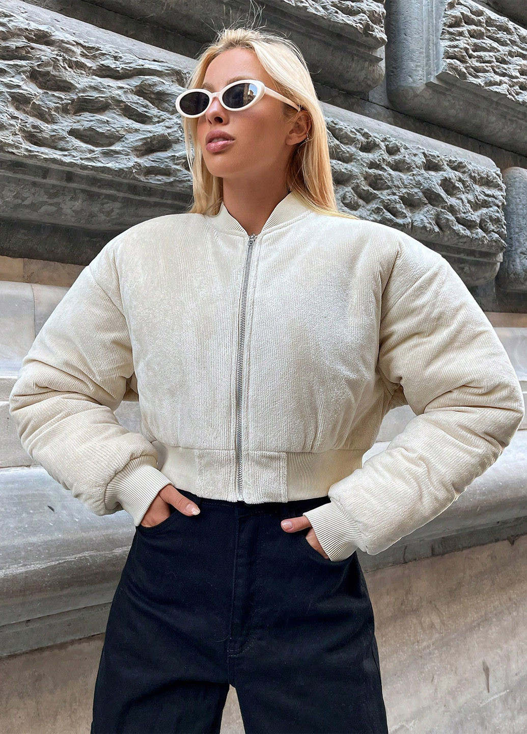 Бомбер SHEIN на молнии (311507660)