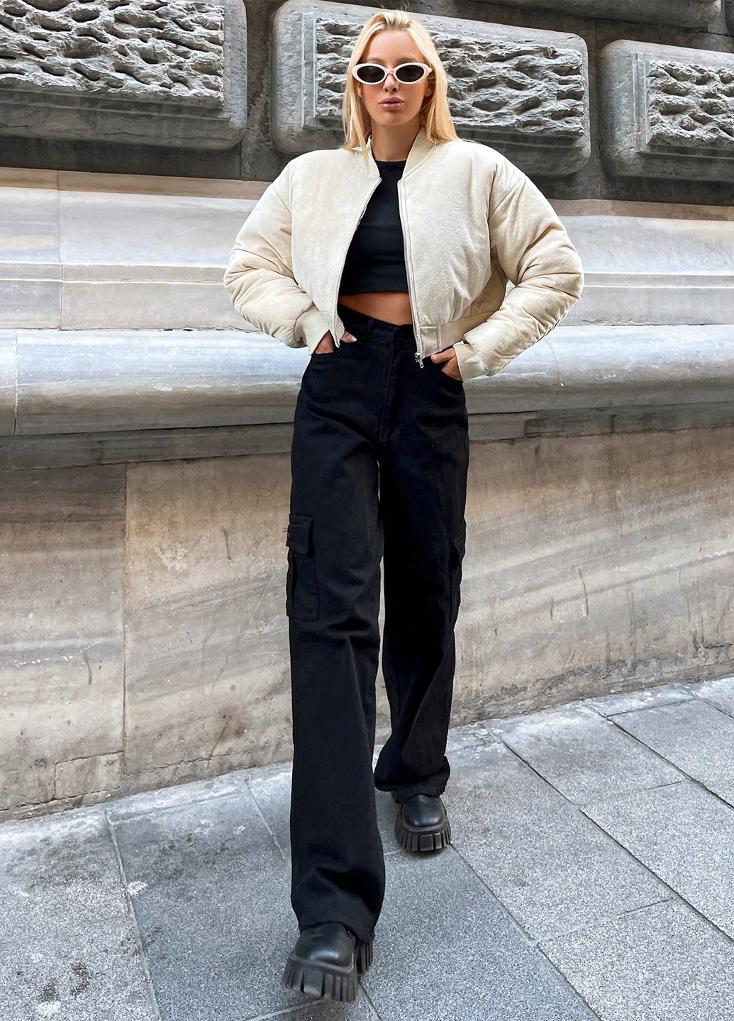 Бомбер SHEIN на молнии (311507660)