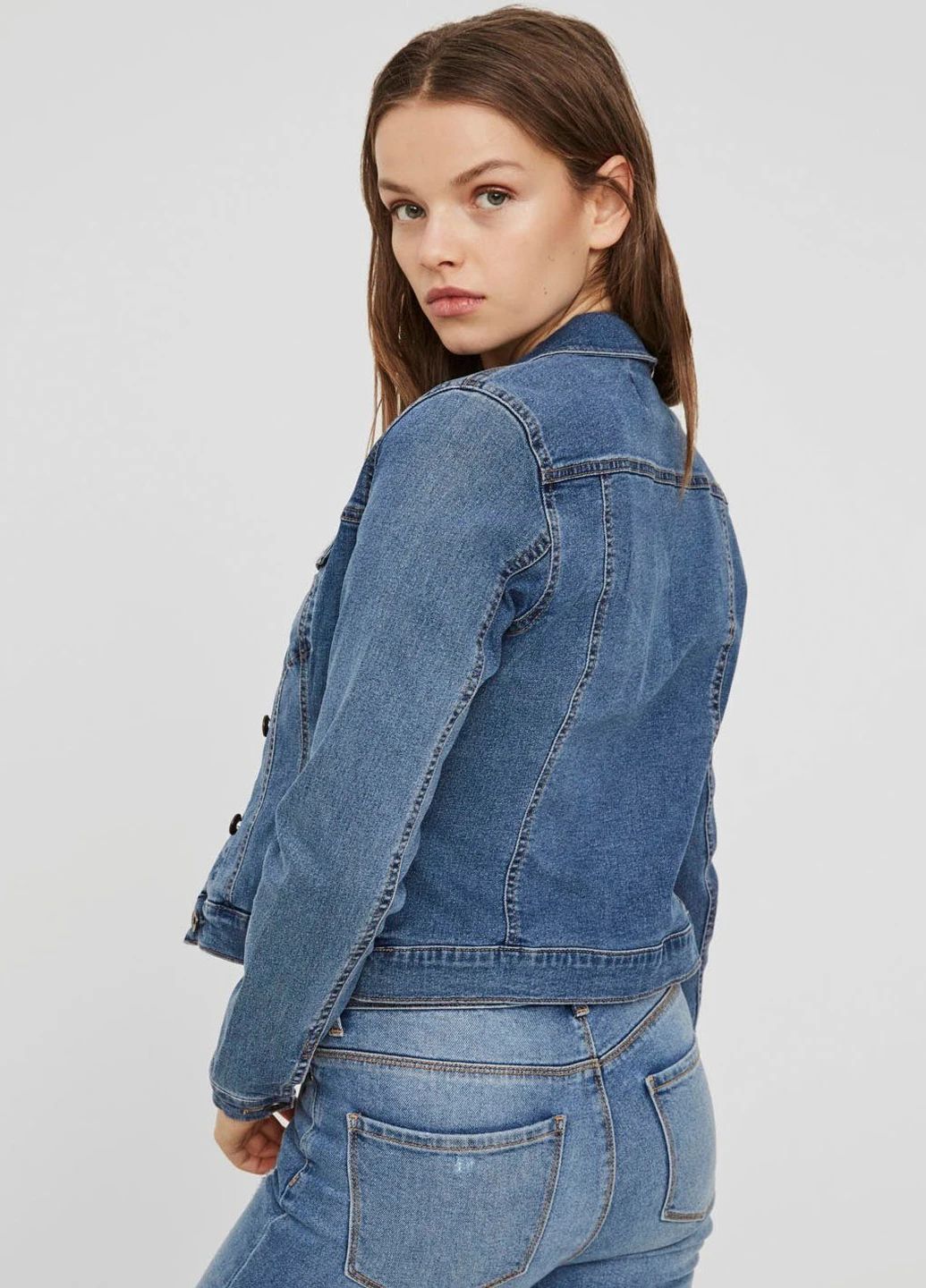 Синяя демисезонная куртка Vero Moda
