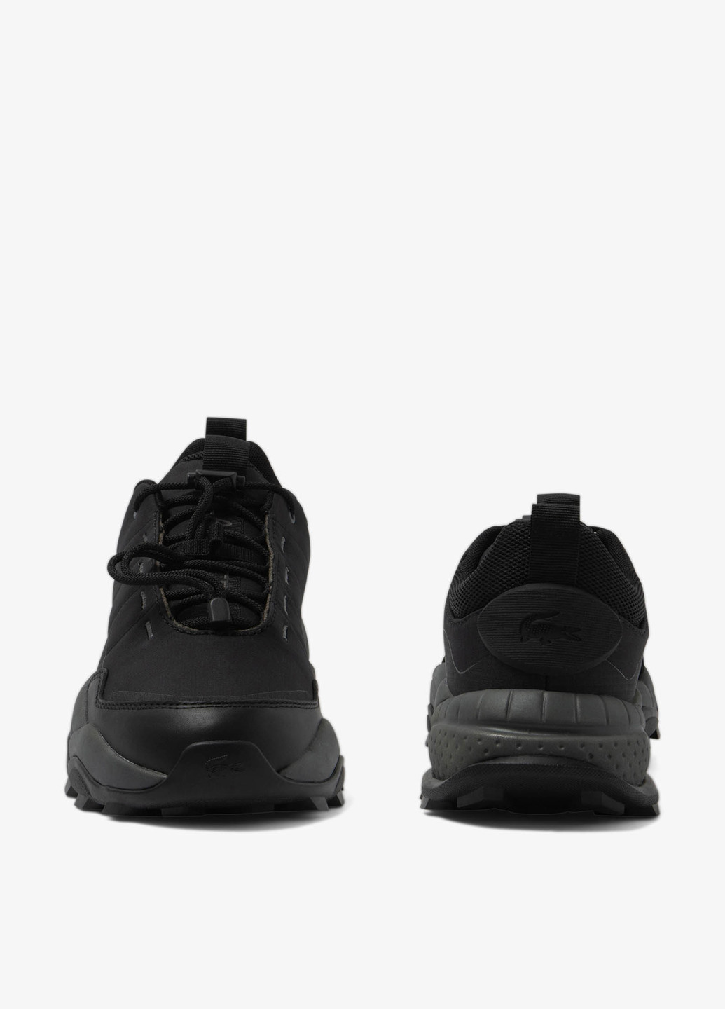 Черные демисезонные кроссовки Lacoste L-Guard